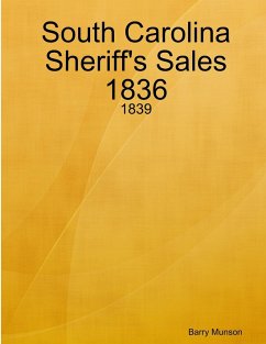 South Carolina Sheriff's Sales 1836 - 1839 - Munson, Barry