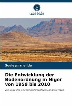 Die Entwicklung der Bodenordnung in Niger von 1959 bis 2010 - Ide, Souleymane