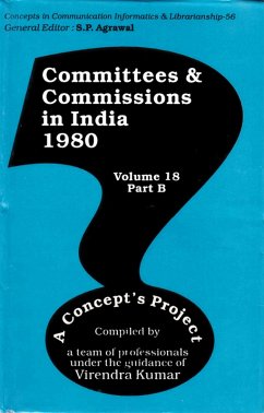 Committees and Commissions in India 1980: A Concept's Project (Concepts in Communication Informatics and Librarianship-56) (eBook, ePUB) - Kumar, Virendra