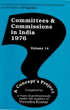 Committees and Commissions in India 1976, A Concept's Project (Concepts in Communication Informatics and Librarianship-50) (eBook, ePUB) - Kumar, Virendra