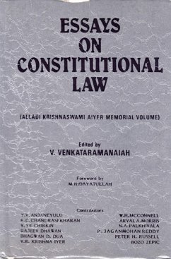 Cover Essays On Constitutional Law (Alladi Krishnaswami Aiyer Memorial Volume) (eBook, ePUB)