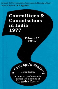 Committees and Commissions in India 1977: A Concept's Project (Concepts in Communication Informatics and Librarianship-51) (eBook, ePUB) - Kumar, Virendra