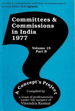 Committees and Commissions in India 1977: A Concept's Project (Concepts in Communication Informatics and Librarianship-51) (eBook, ePUB) - Kumar, Virendra