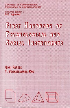 First Handbook of Psychological and Social Instruments (eBook, ePUB) - Pareek, Udai; Rao, T. Venkateswara