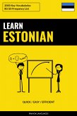 Learn Estonian - Quick / Easy / Efficient (eBook, ePUB)
