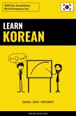 Learn Korean - Quick / Easy / Efficient (eBook, ePUB)