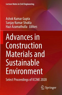 Advances in Construction Materials and Sustainable Environment