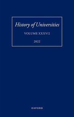 History of Universities: Volume XXXV / 2 (eBook, ePUB)