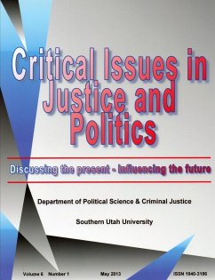 Critical Issues in Justice and Politics V6N1 - Polcj, Suu