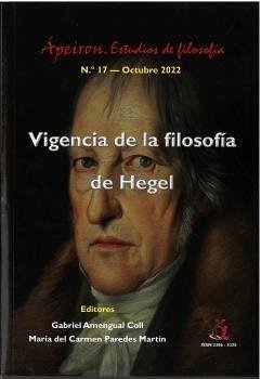 Cover Vigencia de la filosofía de Hegel
