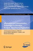 Information and Communication Technologies in Education, Research, and Industrial Applications (eBook, PDF)