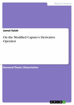 On the Modified Caputo’s Derivative Operator (eBook, PDF) - Salah, Jamal
