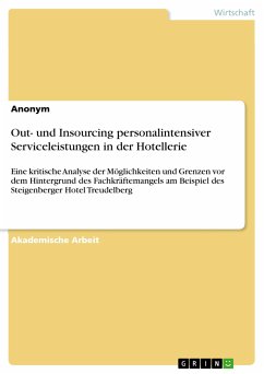 Out- und Insourcing personalintensiver Serviceleistungen in der Hotellerie (eBook, PDF)