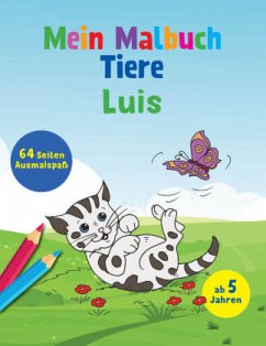 Cover Mein Malbuch Tiere - Luis