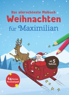 Cover Das allerschönste Malbuch Weihnachten für Maximilian