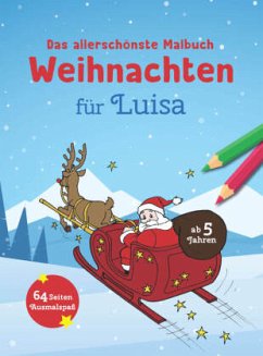 Cover Das allerschönste Malbuch Weihnachten für Luisa