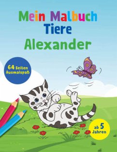 Cover Mein Malbuch Tiere - Alexander