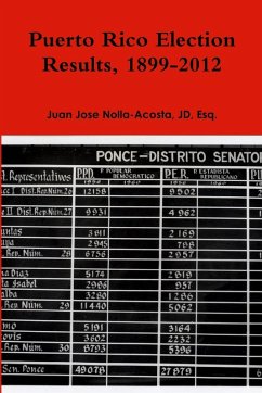 Cover Puerto Rico Election Results, 1899-2012
