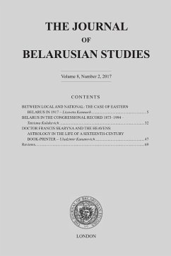 The Journal of Belarusian Studies 2017 - Centre, Ostrogorski