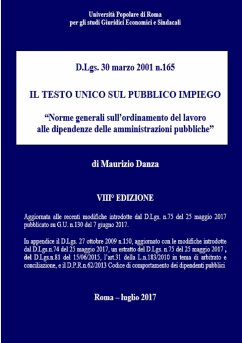 IL TESTO UNICO SUL PUBBLICO IMPIEGO VIII edizione - Danza, Maurizio