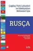 Rusca - Cagdas Türk Lehceleri ve Edebiyatlari Bölümleri icin