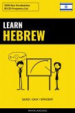 Learn Hebrew - Quick / Easy / Efficient (eBook, ePUB)