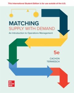 Cover Matching Supply with Demand: An Introduction to Operations Management ISE