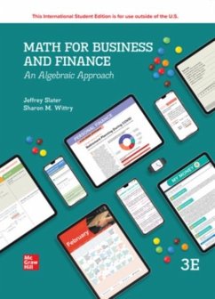 Cover Math For Business And Finance: An Algebraic Approach ISE