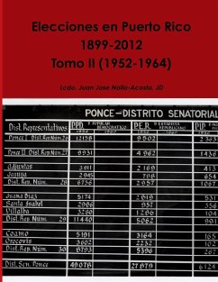 Elecciones en Puerto Rico -- Tomo II (1952-1964) - Nolla-Acosta, Jd Juan Jose