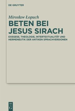 Cover Beten bei Jesus Sirach (eBook, ePUB)