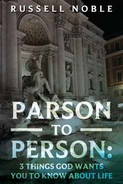 PARSON TO PERSON Cover PARSON TO PERSON