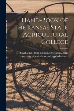 Cover Hand-book of the Kansas State Agricultural College