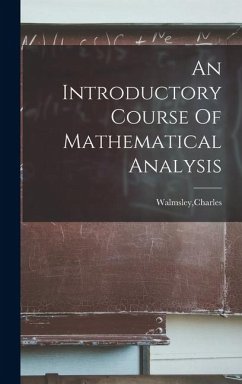 Cover An Introductory Course Of Mathematical Analysis