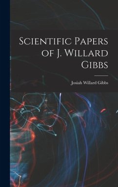 Cover Scientific Papers of J. Willard Gibbs