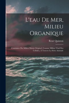 Cover L'eau De Mer, Milieu Organique