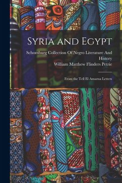Cover Syria and Egypt: From the Tell El Amarna Letters