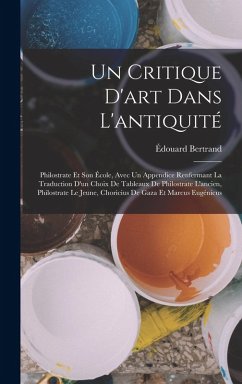 Cover Un Critique D'art Dans L'antiquité