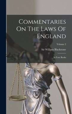 Cover Commentaries On The Laws Of England: In Four Books; Volume 2