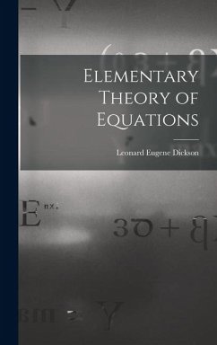 Cover Elementary Theory of Equations