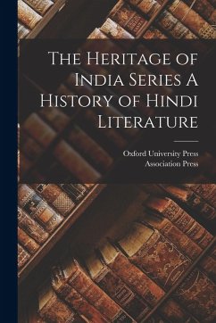 Cover The Heritage of India Series A History of Hindi Literature