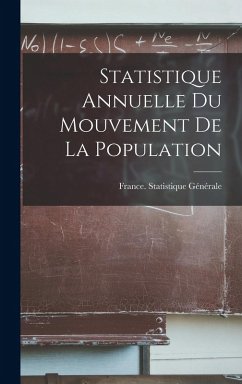 Cover Statistique Annuelle Du Mouvement De La Population
