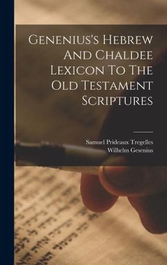 Cover Genenius's Hebrew And Chaldee Lexicon To The Old Testament Scriptures
