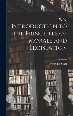 Cover An Introduction to the Principles of Morals and Legislation