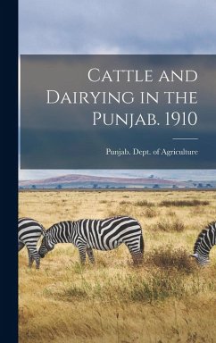 Cover Cattle and Dairying in the Punjab. 1910