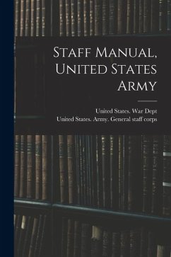 Cover Staff Manual, United States Army