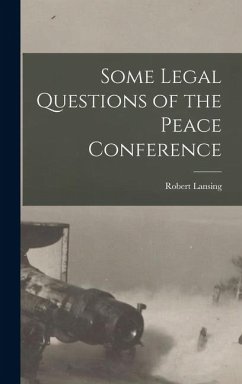 Cover Some Legal Questions of the Peace Conference