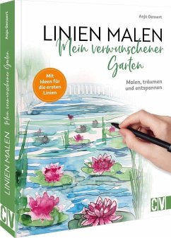 Linien malen - Mein verwunschener Garten - Gensert, Anja