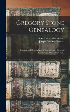Cover Gregory Stone Genealogy