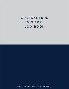 Contractors Visitor Log Book, Daily Contractor Sign In Sheet - Merchandise, Fylde Promotional