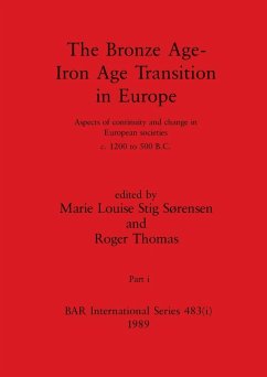 The Bronze Age - Iron Age Transition in Europe, Part i